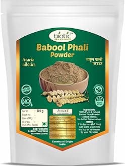 Biotic Babool Phali Powder (Acacia Nilotica) Kikar Phali Powder - 100g…