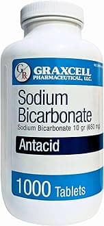 Sodium Bicarbonate 650 Mg, White, 1000 Count