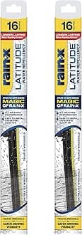 Rain-X 810204 Repellency Water Repellent Wiper Blades, 16" Windshield Wipers (Pack of 2), All Weather Streak-Free for Enhanced Visibility w/ Water Repellency Formula