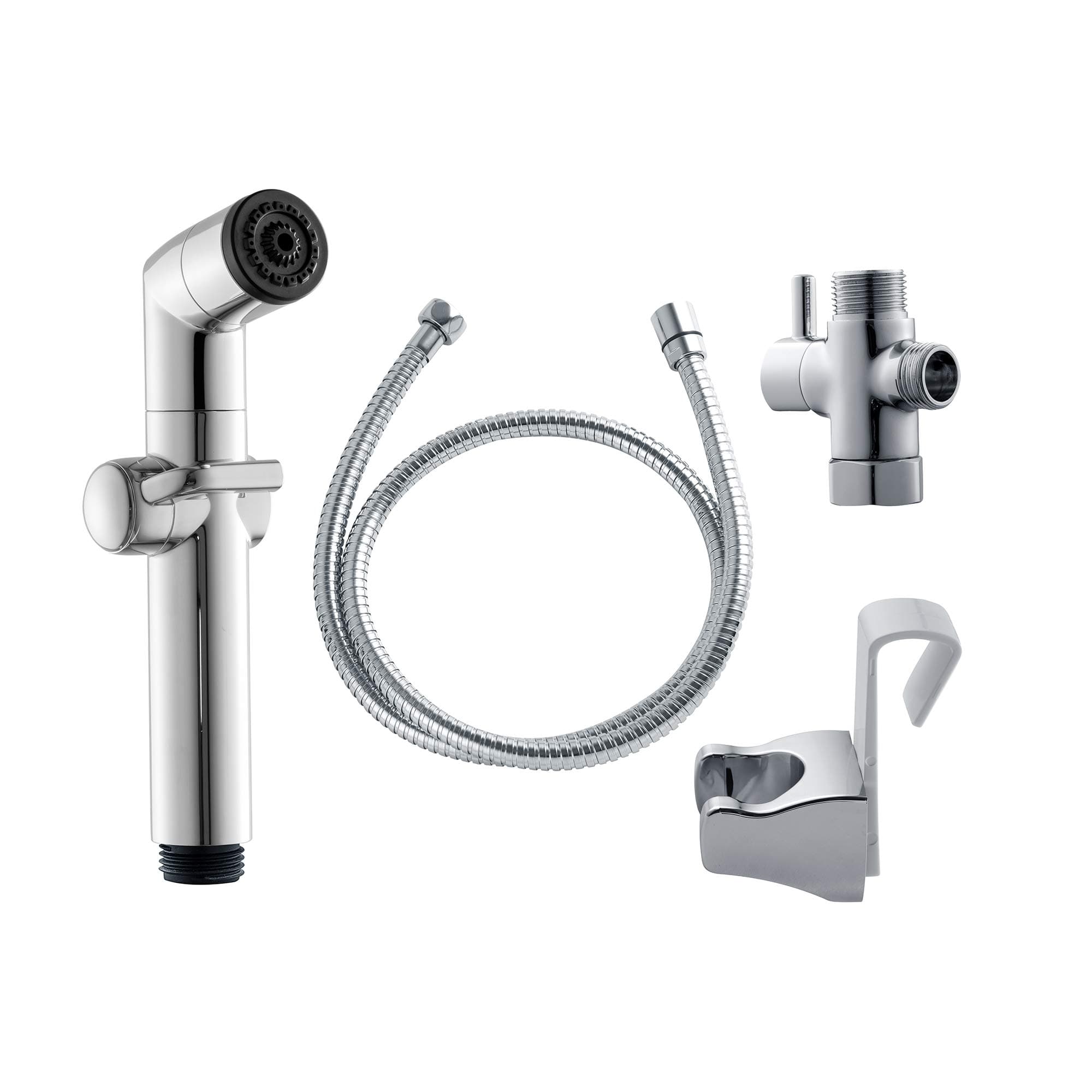 BioBidet A1 Handheld Bidet Sprayer, Adjustable Water Stream, Ceramic Core Pressure Valve, Stainless Steel