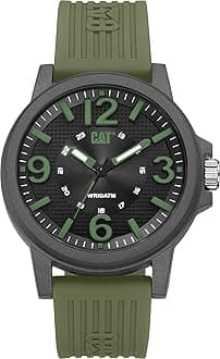 CAT Groovy Men Watch, 44.5 mm case, Polycarbonate case, Silicone Strap