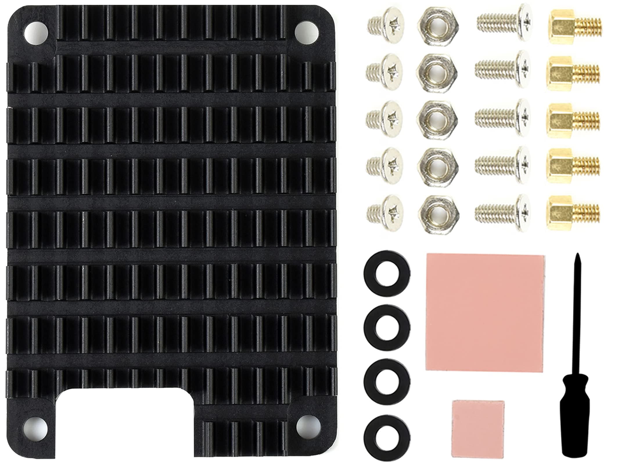 Dedicated Aluminum Heatsink Compatible with Raspberry Pi Compute Module 5 (CM5) / Compute Module 4 (CM4), CM4/ CM5 Heatsink with Screws and Thermal Tapes