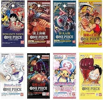 One Piece Cards Pack Bundle: Ideal for One Piece TCG Enthusiasts, Anime Fans, Card Collectors, Comprehensive One Piece Card Collection by TraderzTCG (8 Pack Bundle)