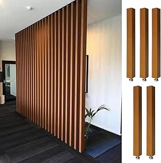 Room Divider Modern DIY Room Divider for Privacy Screen/Doorway/Studio Apartment, Square Wall Partition Floor to Ceiling Design, Easy to Install & Remove (Color : 5pcs Height, Size : 140cm/55.1in/