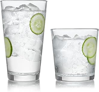 Preston 16-Piece Tumbler and Rocks Glass Set