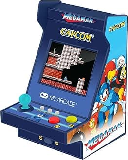 Mega Man Mini Arcade Machine - Nano Player Table Top Arcade Machine, Portable Handheld Game, Retro Gaming Console, Mini Retro Games Machines for Kids & Adults
