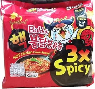 Samyang Hot Chicken Flavor Ramen Buldak 3X Spicy Instant Noodles