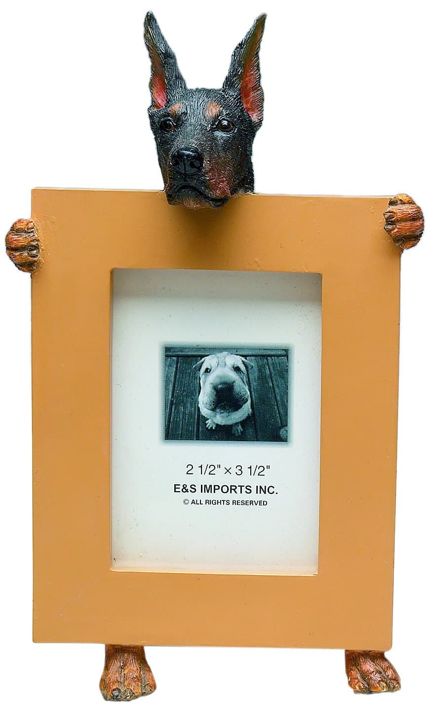 Doberman (Black) - 2.5" x 3.5" Picture Frame