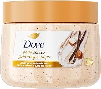 Vanilla Sugar & Shea Butter Body Scrub Exfoliates and Deeply Nourishes for Smooth, Radiant Skin 15 oz