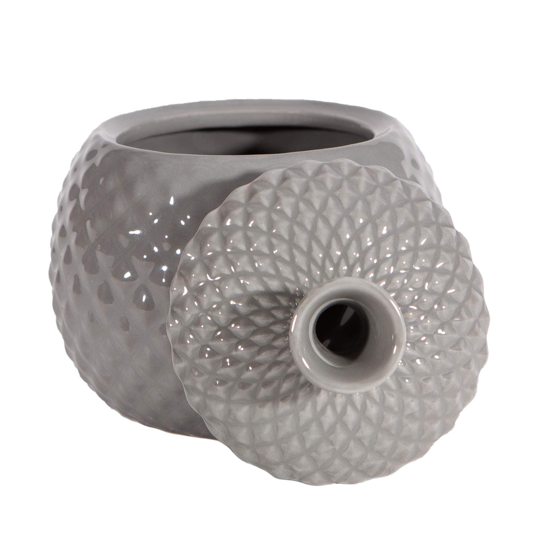 Fruit Fly Jar for Home Kitchens - Decorative, Effective, Kid and Pet Friendly (Grey)