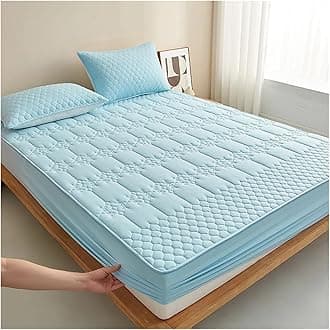 Mattress Protector Waterproof Mattress Protector, Cotton Mattress Cover, Soft Bed Cover, No Pillowcase(Blue,110x200cm(43x79 in))