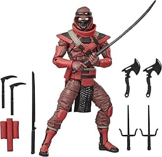 G.I. Joe Classified Series Red Ninja Action Figure Collectible Premium Toy,Multiple Accessories 6Inch Scale,