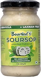 Soursop Fruit Jar 200gm Pack of 1 | No Preservatives | Graviola Laxman Phal Fruit | High Vitamin C |