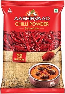 Aashirvaad Chilli Powder, 200g Pack, Red Hot Chilli Powder with No Added Flavours and Colours