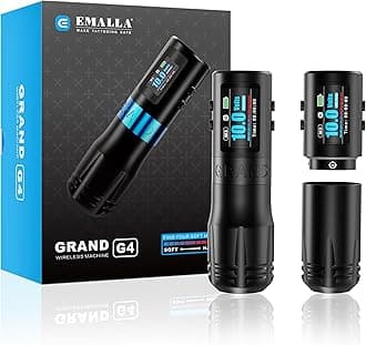 Emalla Grand G4 Cordless Tattoo Pen Machine, Professional Tattoo Machine 3.5mm Stroke Long Working Pen Premium Gun for Artists Tattoo Supplies