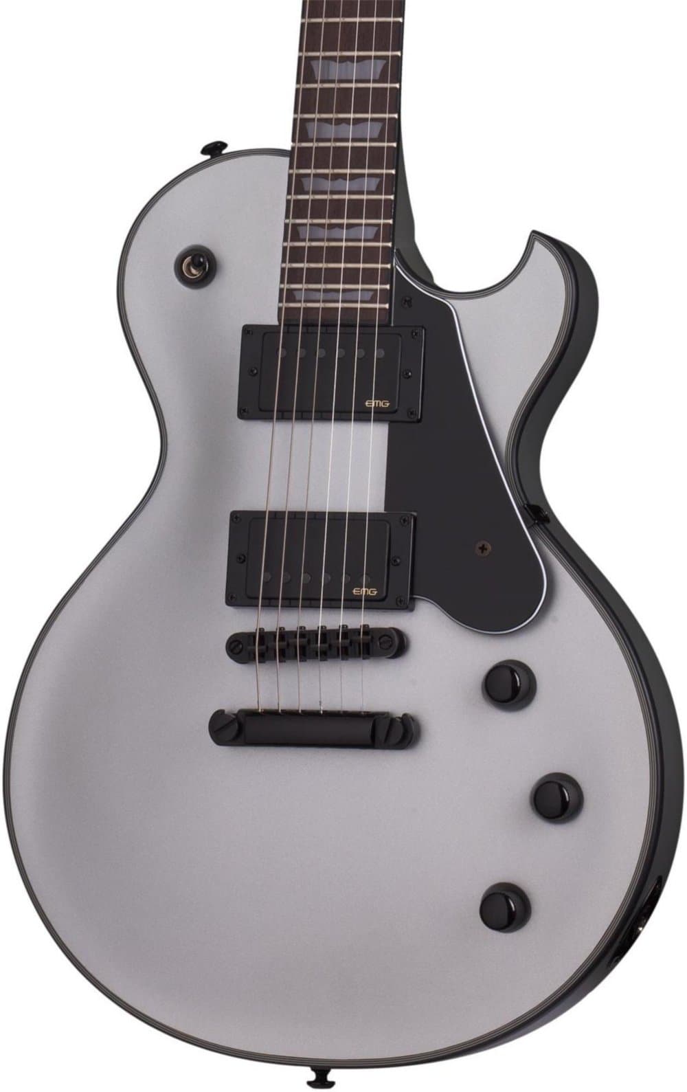 Schecter SOLO-II PLATINUM Satin Silver Solid-Body Electric Guitar