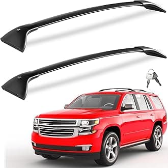 KINGGERI Lockable 330lbs Roof Rack Cross Bars Compatible with 2015-2020 Chevy Tahoe & Chevrolet Suburban, GMC Yukon & Yukon XL, Cadillac Escalade & Escalade ESV, Heavy Duty Aluminum Roof Rails