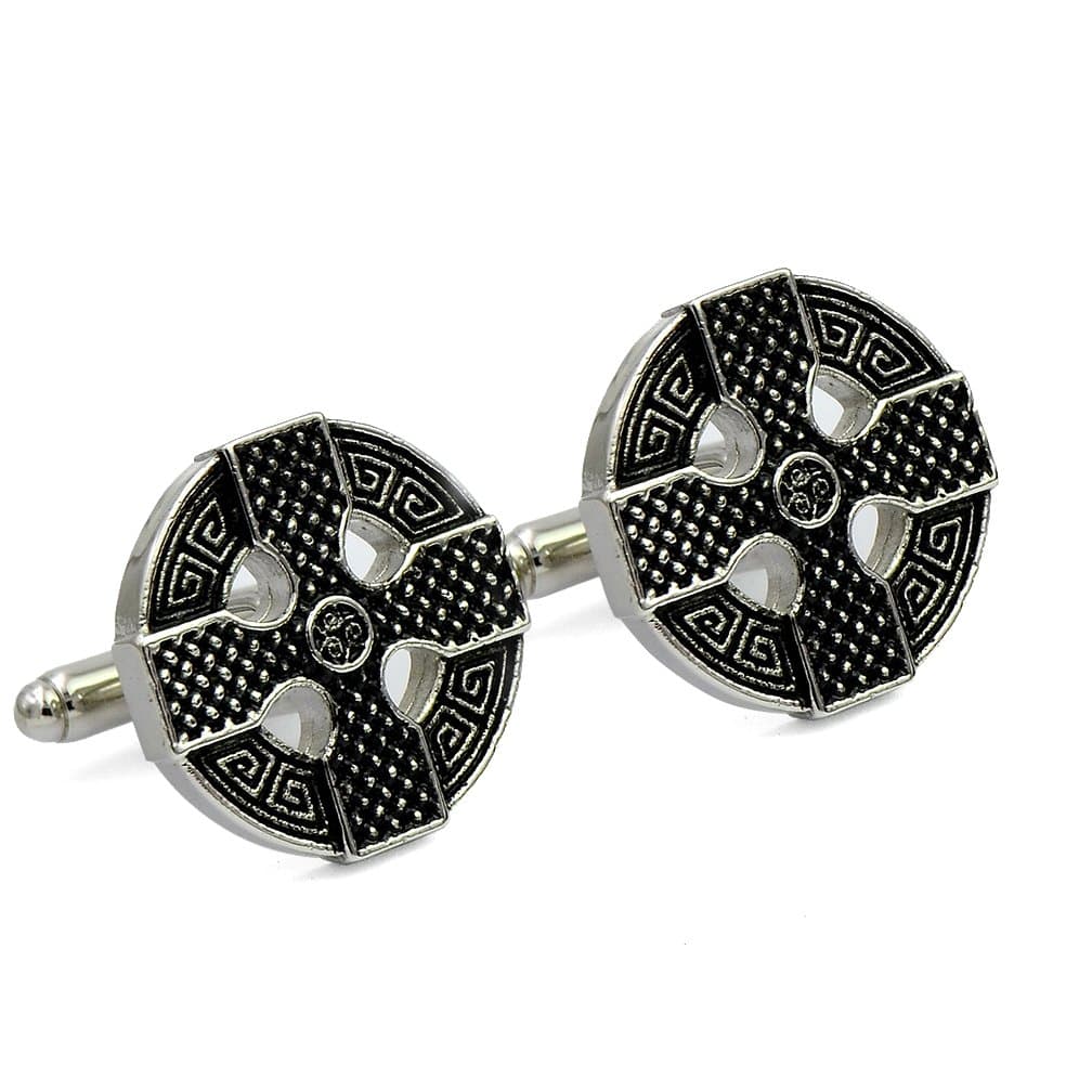 Celtic Cross Cufflinks with Box