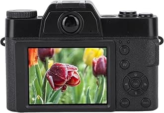 4K Digital Camera for Photography, 16x Digital Zoom 48MP Vlogging Camera for YouTube, 3.0 Inch IPS Screen, Support Micro Memory Card