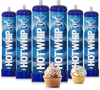 Whipped Cream Chargers 700g 1.1L Non-Flavour 99.99% Purity Food Grade Nitrous Oxide Tank(12 Cylinders)