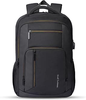 Swiss Cut Design 15.6" Laptop Backpack for Men and Women, Stylish 26L Capacity, USB Charging Port, Anti-Theft Pocket & Accessories Organizer