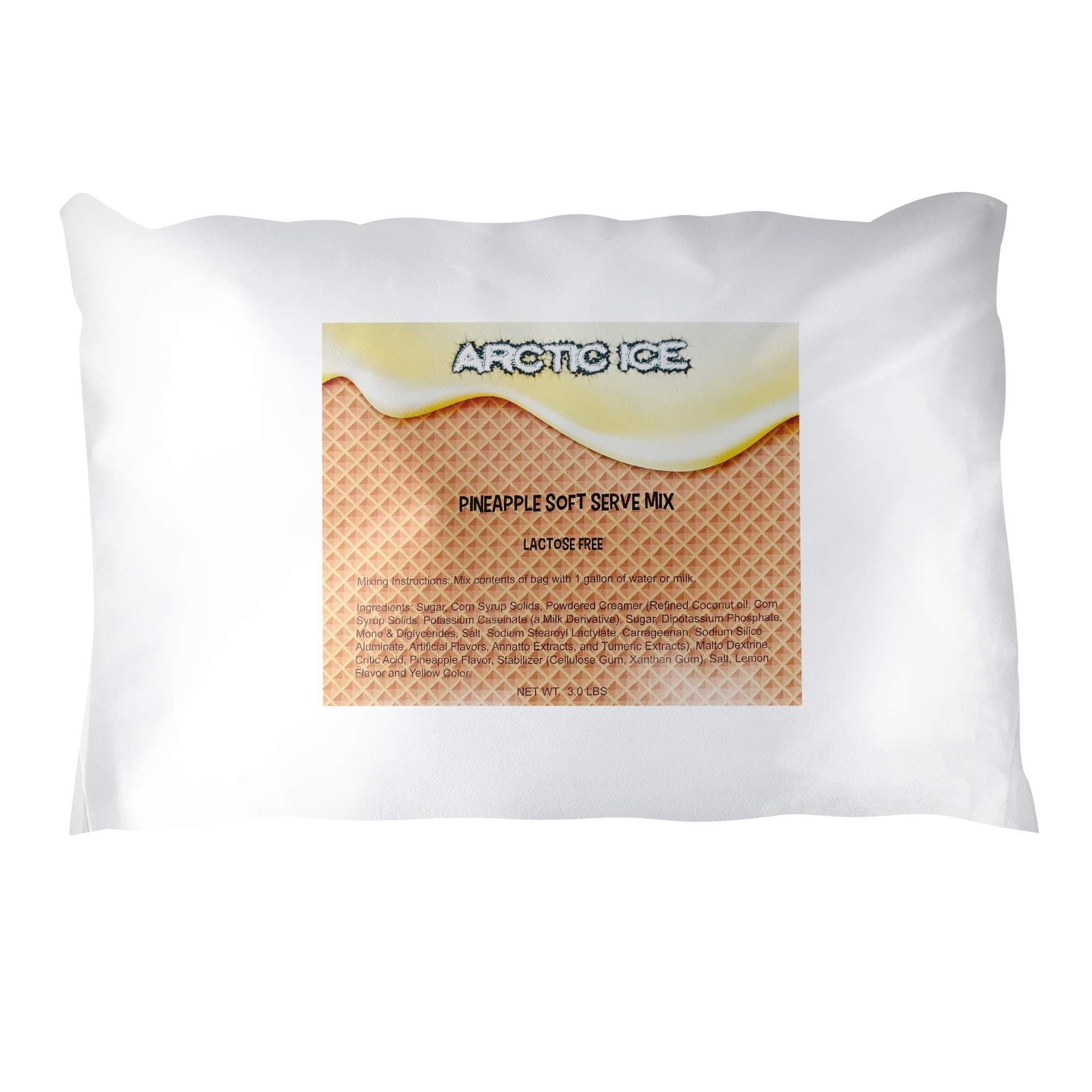 Arctic Ice Soft Serve Mix, Pineapple, 3 lb Bag