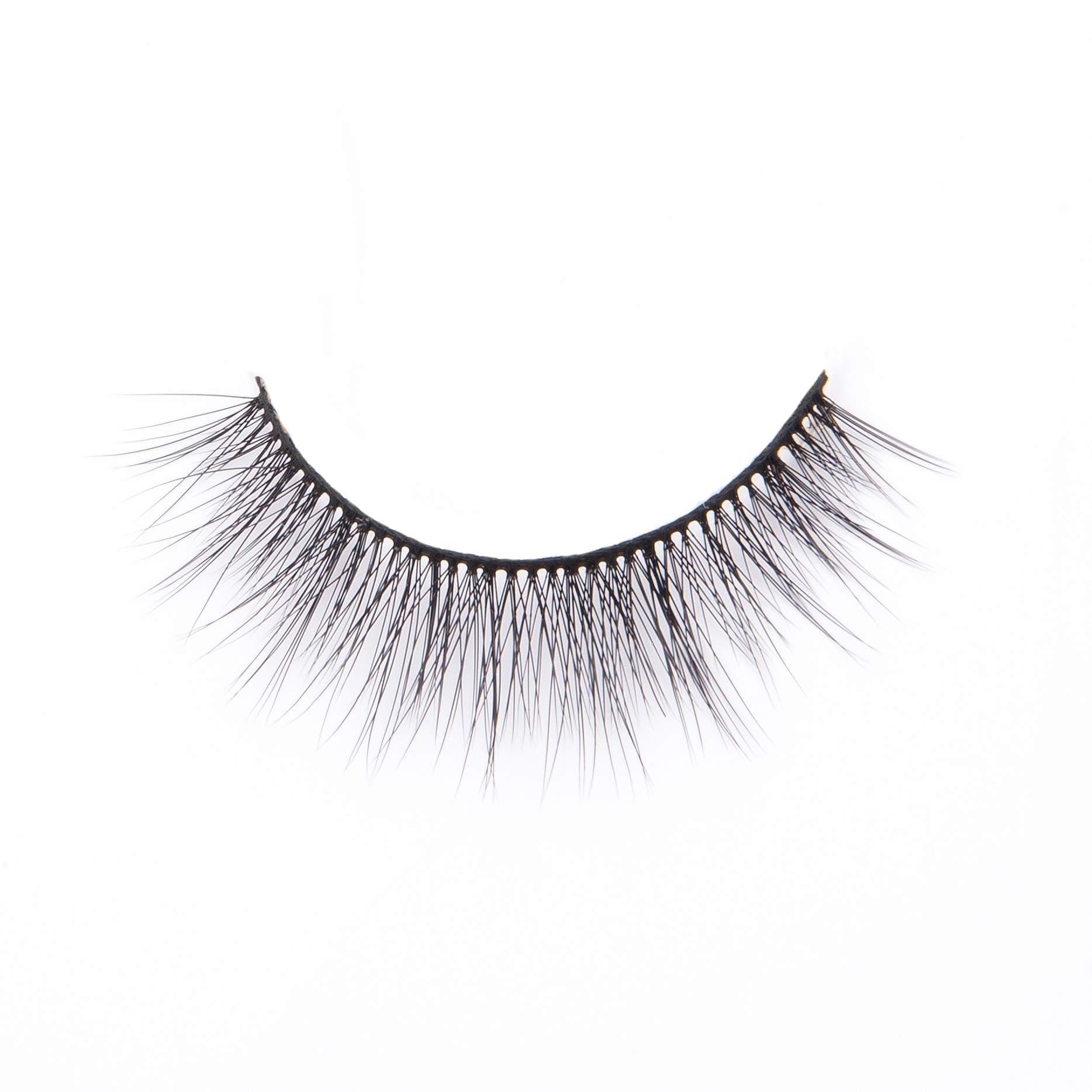 Really Really Lowkey - Reusable 15 Wears, Natural Looking Vegan False Lashes, Handmade from Korean Silk. Lightweight Cruelty Free Eyelash for Everyday Look - 1 Pair
