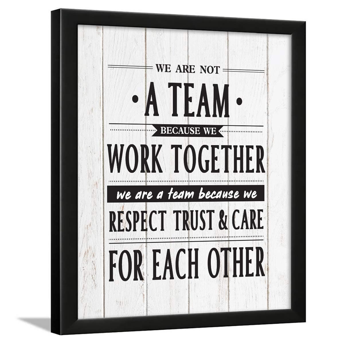 Chaka Chaundh - Office Quotes Frames - Motivational Quotes Wall Frames for Office - Team Work Business Quotes Wall Frame - Office Quotes Poster - (14 X 11 Inches) (White wood vintage - color - 7)