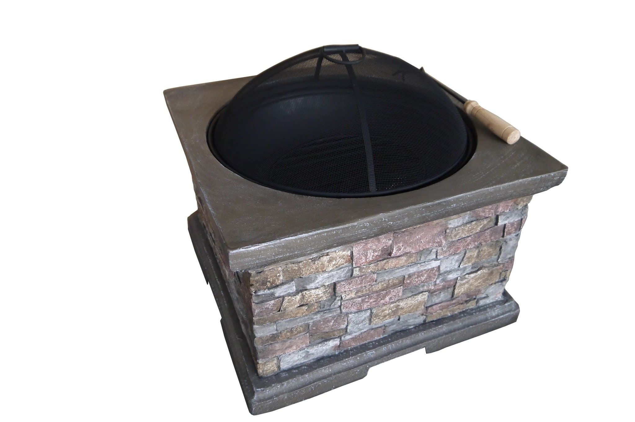 Belmont Home Brick Square Wood Burning Fire Pit