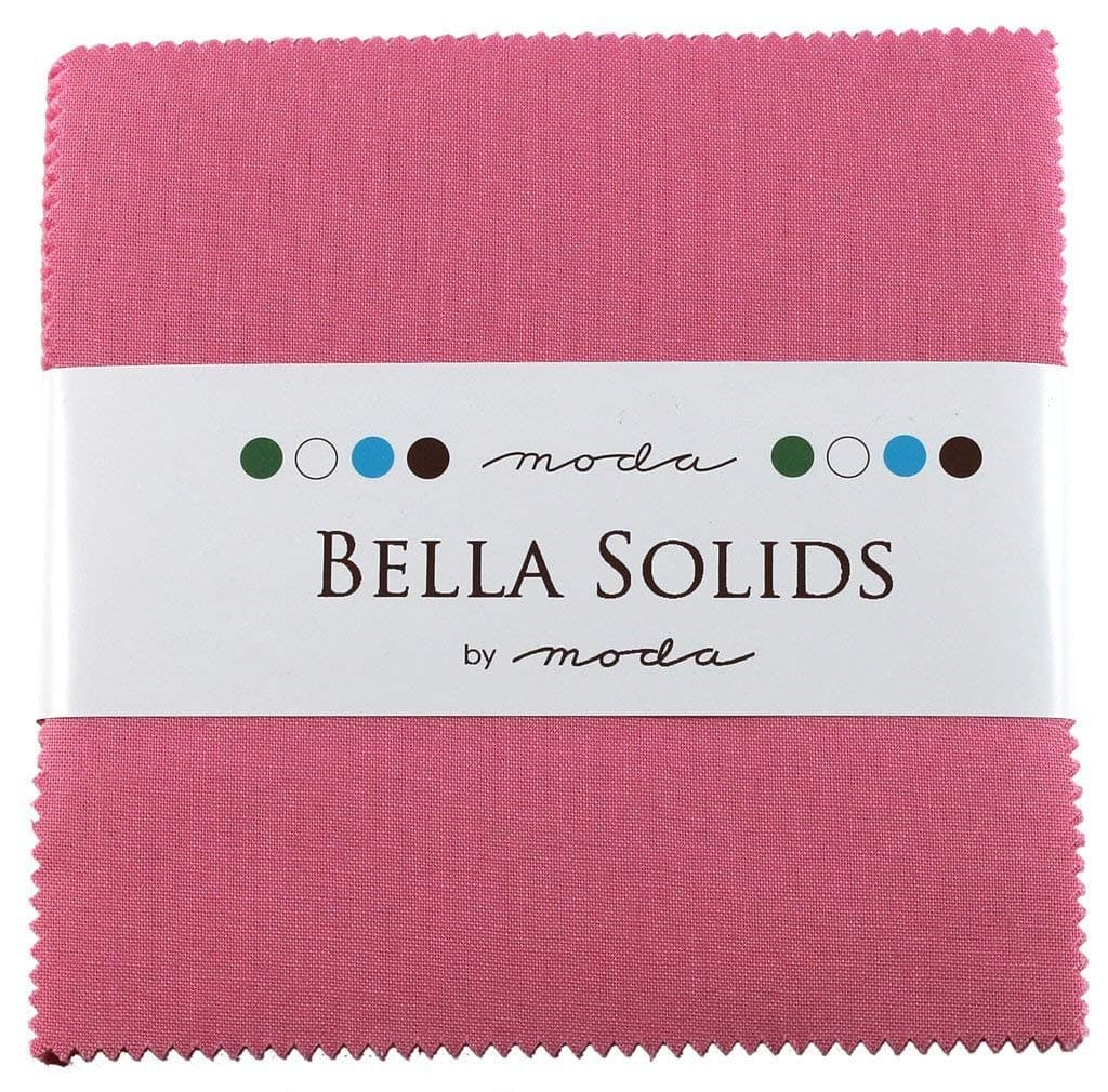 MODABella Solids 30s Pink Charm Pack By Fabrics; 42 - 5 Quilt Squares by moda