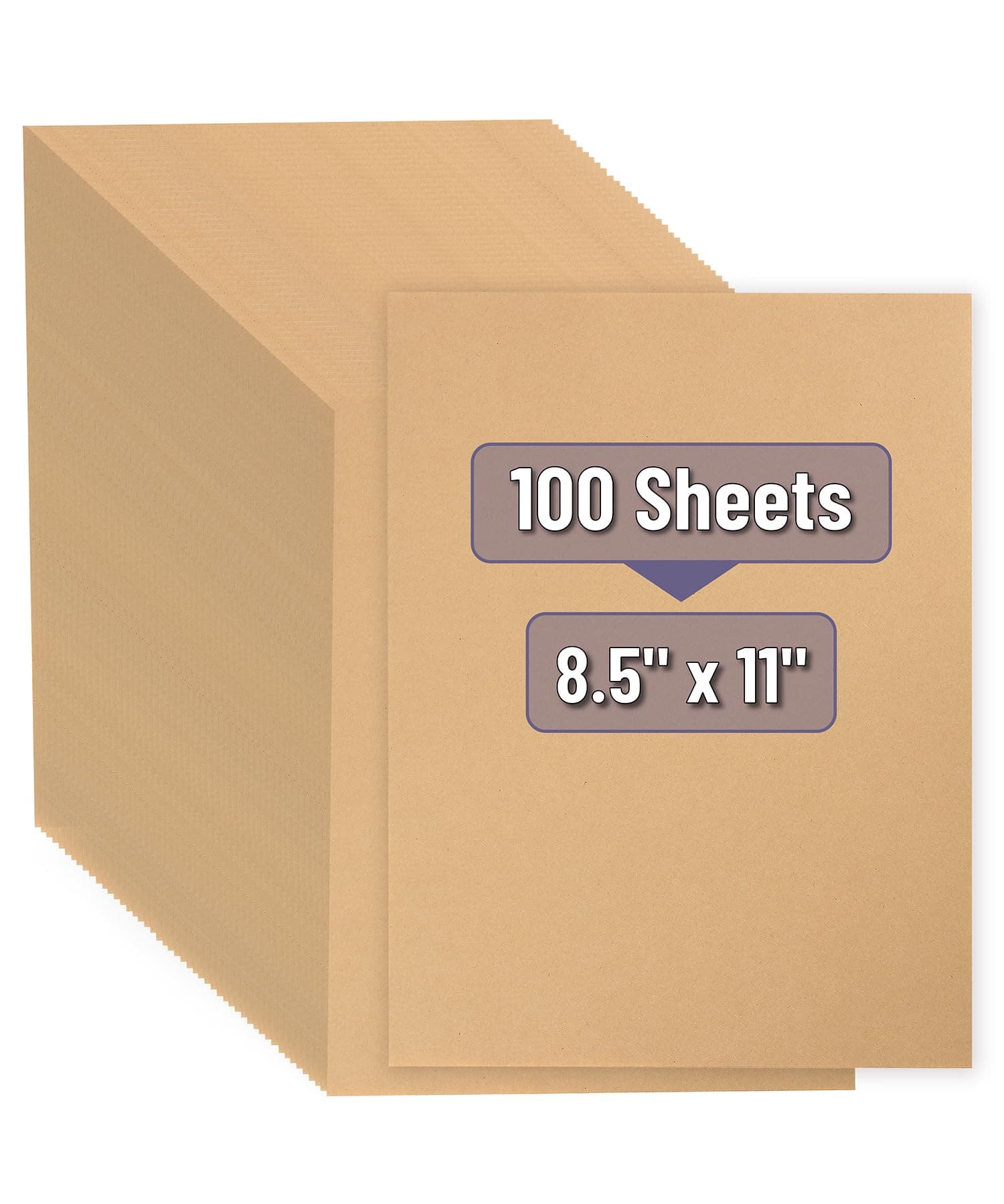 Mr. Pen- Kraft Paper Sheets, 100 Pack, 8.5 x 11, Kraft Paper, Brown Craft Paper Sheets, Bulk Craft Paper Sheets, Brown Printer Paper, Kraft Stationary Paper, Brown Kraft Paper, Kraft Printer Paper