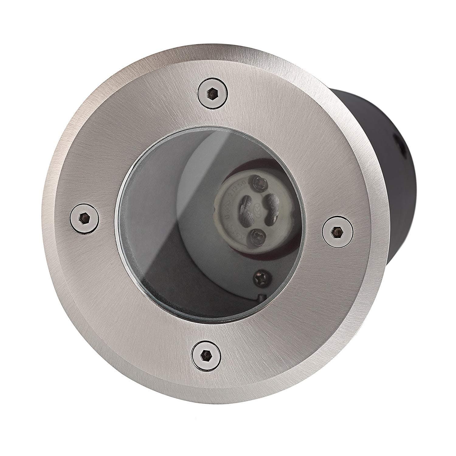 Floor Lamp Floor Light Stainless Steel Square without LED Halogen Light Bulbs GU10 Looping IP67 Capacity 5 Tonnes