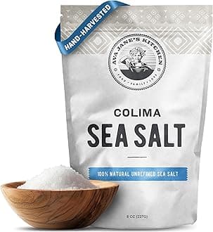 Ava Jane's Kitchen - Colima Coarse Sea Salt - 100% Unrefined, Natural, and Hand-Harvested - Protects Heart - Shapes Figure - Boosts Mood, 227 Servings