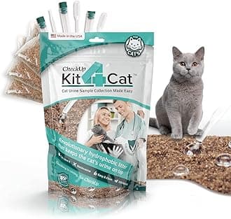 KIT4CAT 2lb Hydrophobic Cat Litter for Urine Collection, Hydrophobic Sand Urine Collection Litter Kit I Collect cat Urine Sample for Test (3 x 11oz Bags)