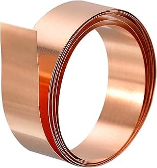 uxcell Copper Sheet Roll, Metal Foil Plate 1000mm x 15mm x 0.05mm