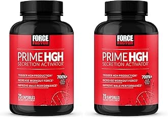 Force Factor Prime HGH Secretion Activator, HGH Supplement for Men with Clinically Studied AlphaSize to Help Trigger HGH Production, Increase Workout Force, and Improve Performance, 75 Capsules