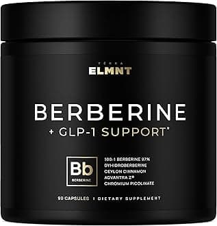 141,500mg Berberine GLP-1 Weight Loss Supplement + Dihydroberberine, Ceylon Cinnamon, Chromium Picolinate 1000mcg, Bitter Melon - 100x Strength Berberine 1500mg Appetite Suppressant Pills for Women