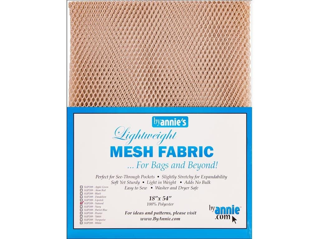 Annie Mesh Fabric Lightweight 18x54 Natural