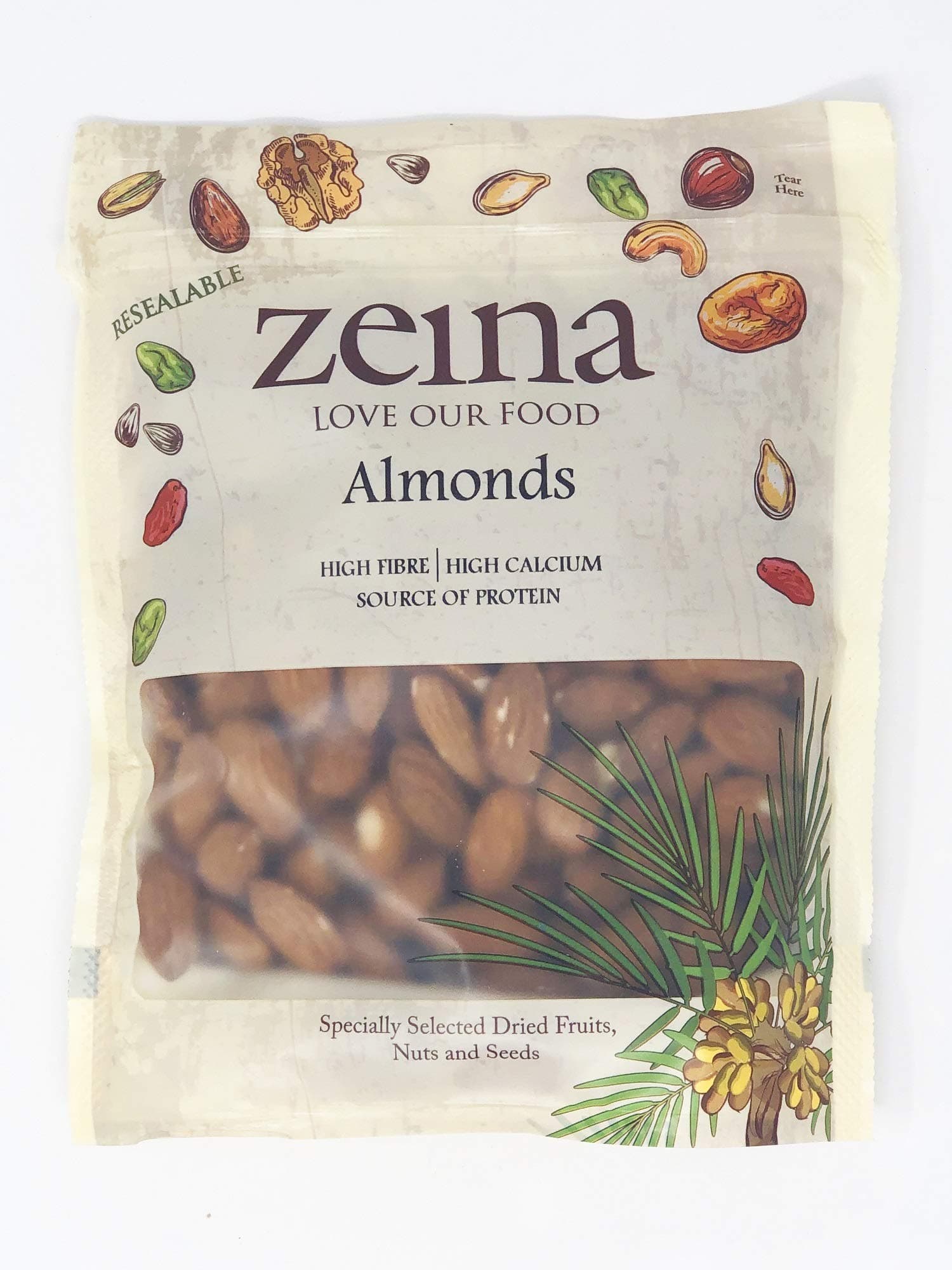 Zeina Raw Almonds 1 x 200g