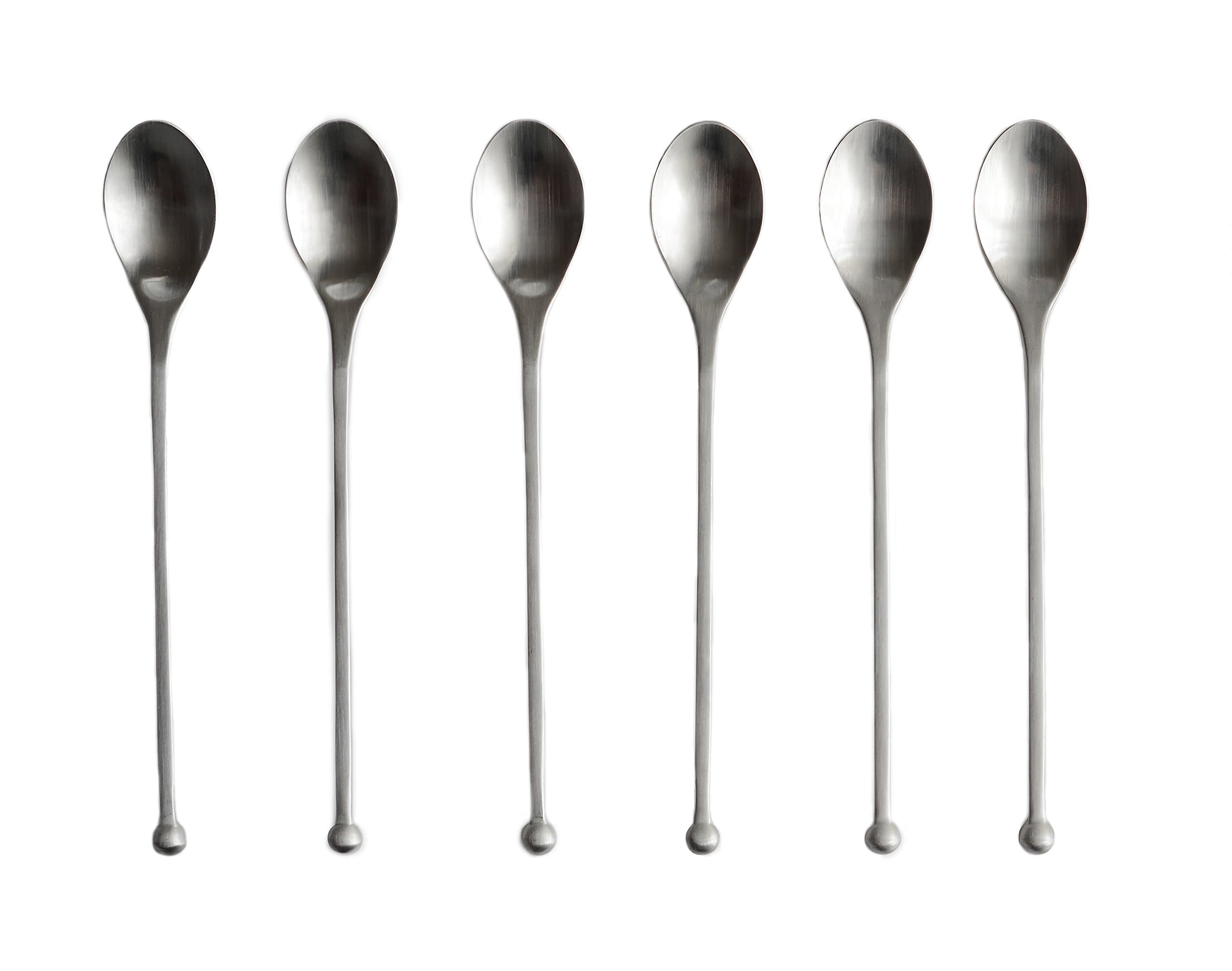 Tea Modern Iced Teaspoon Cocktail, 6 Piece Set, gloss