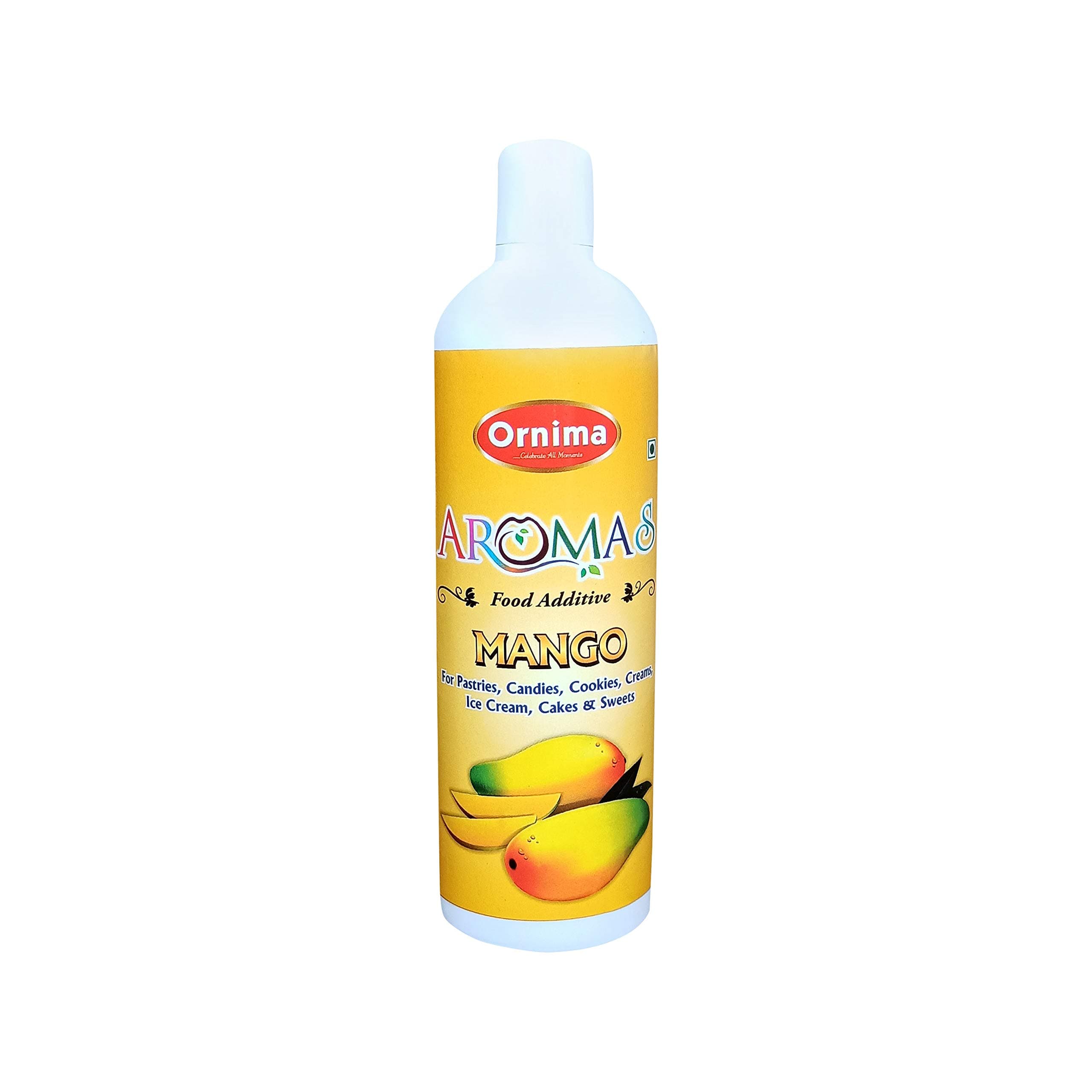 Ornima Aromas Liquid Color with Flavour (Mango) - 500G