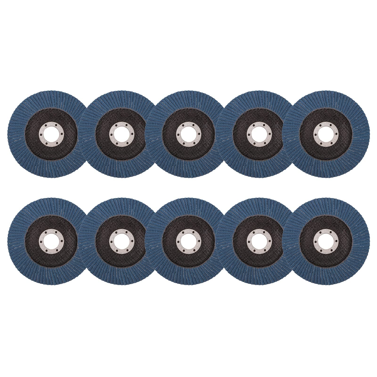 YueStar 10PCS 4.5 Inch Flap Discs Angle Grinder Sanding Wheel Premium Zirconia 12000RPM for Stainless Steel Grinding Angle Grinder