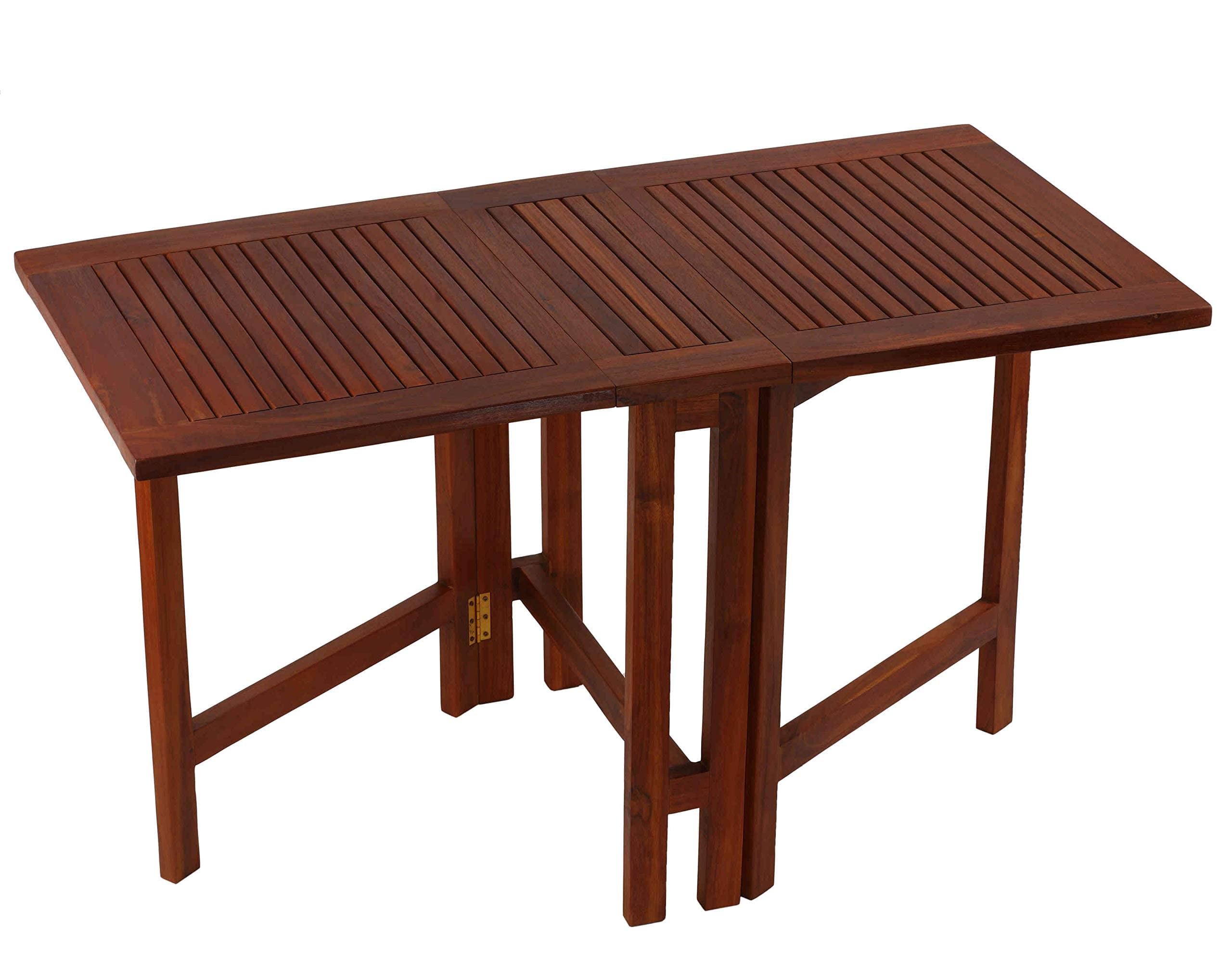 Emery Double Leaf Butterfly Folding Dining Table, Teak