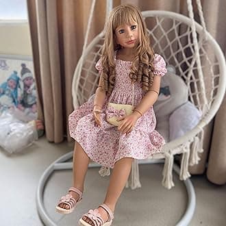 YIHANGG47inch Huge Reborn Doll 120CM Ball Jointed Doll Full Body Silicone Toddler Baby Doll Girl Princess 5-6years Old Real Baby Dress Model Child Gift