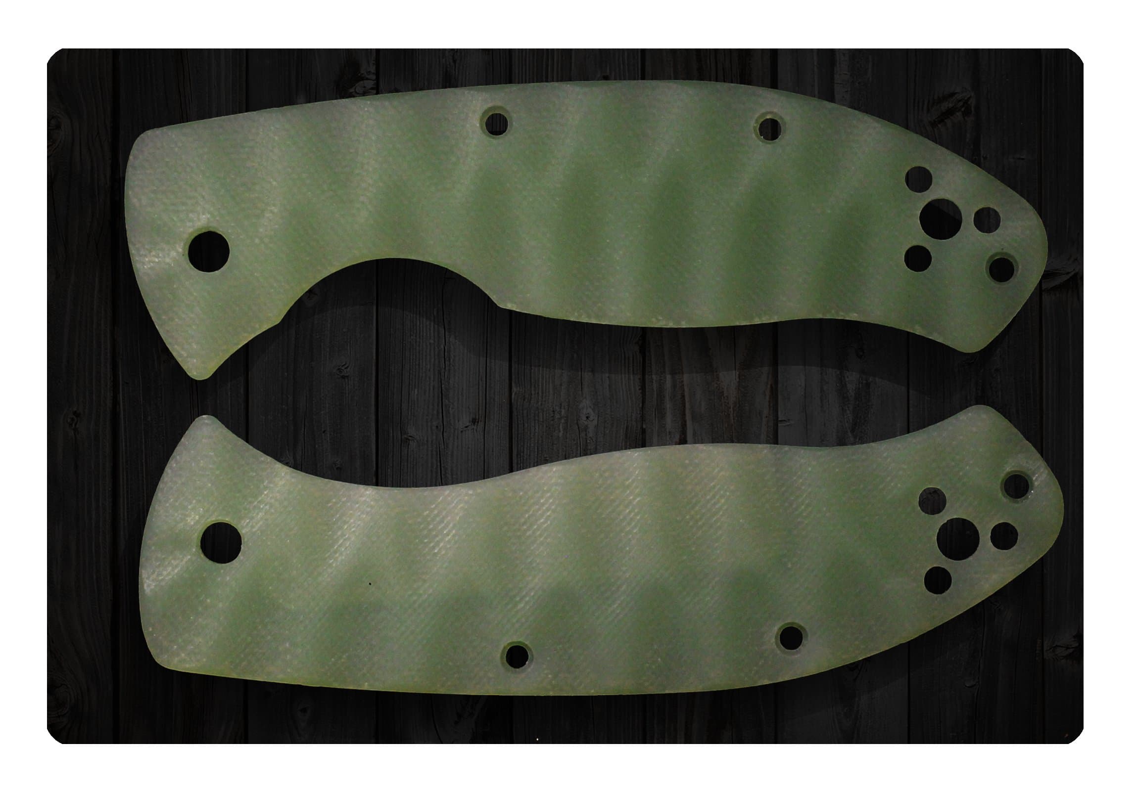 G10 Jade Ghost Scales for Spyderco Tenacious