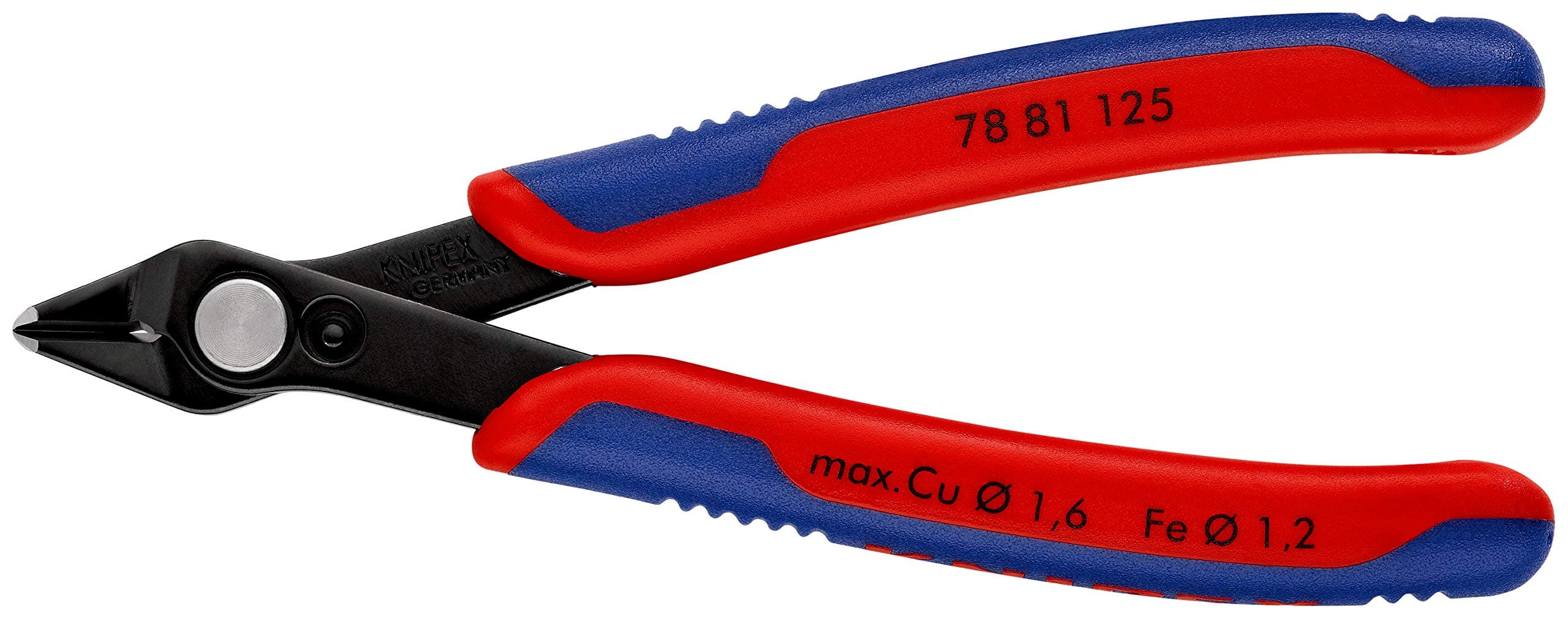 KNIPEX 78 81 125 Electronic Super Knips burnished with multi-component grips 125 mm