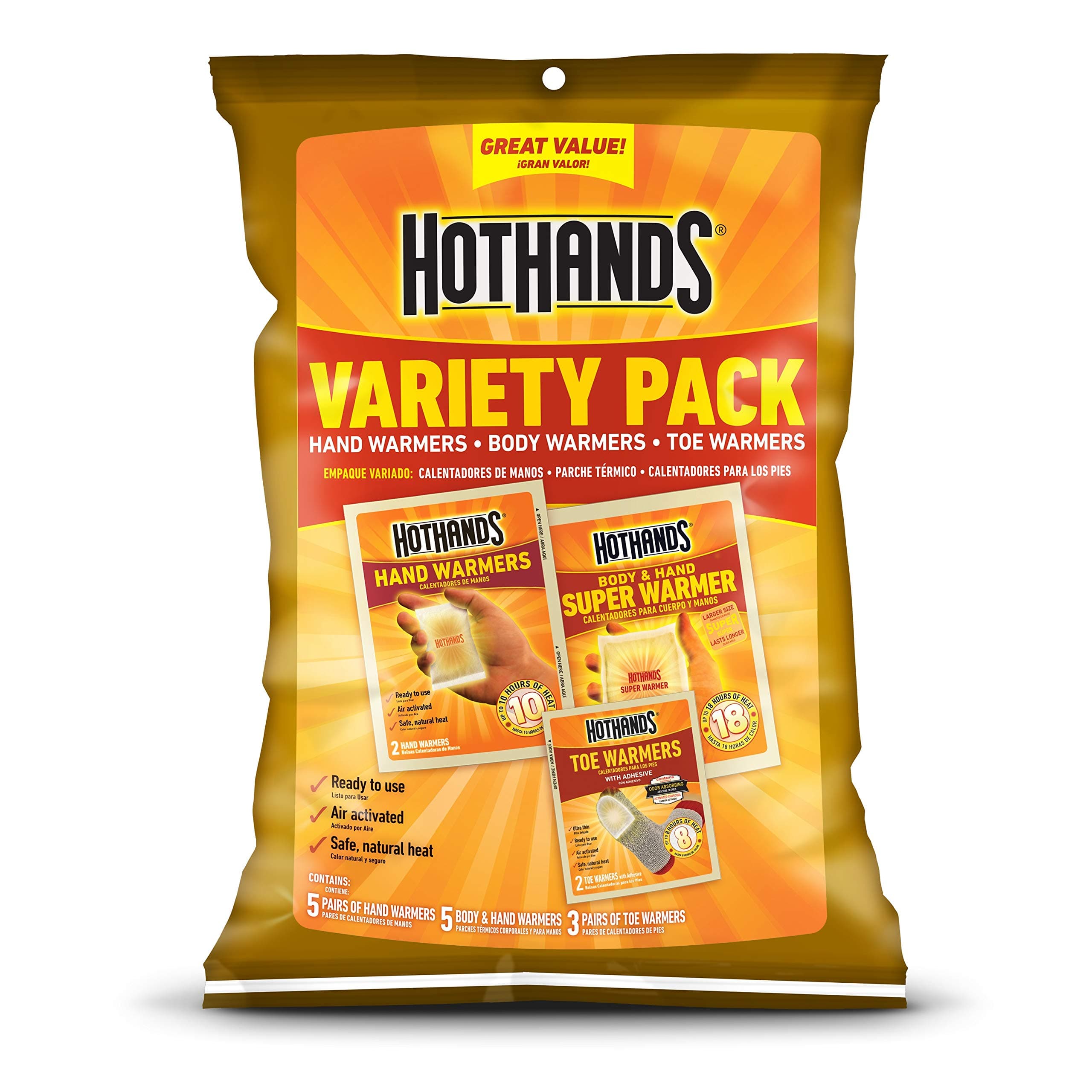 Hothands Warmers Variety Pack (12 Packs)