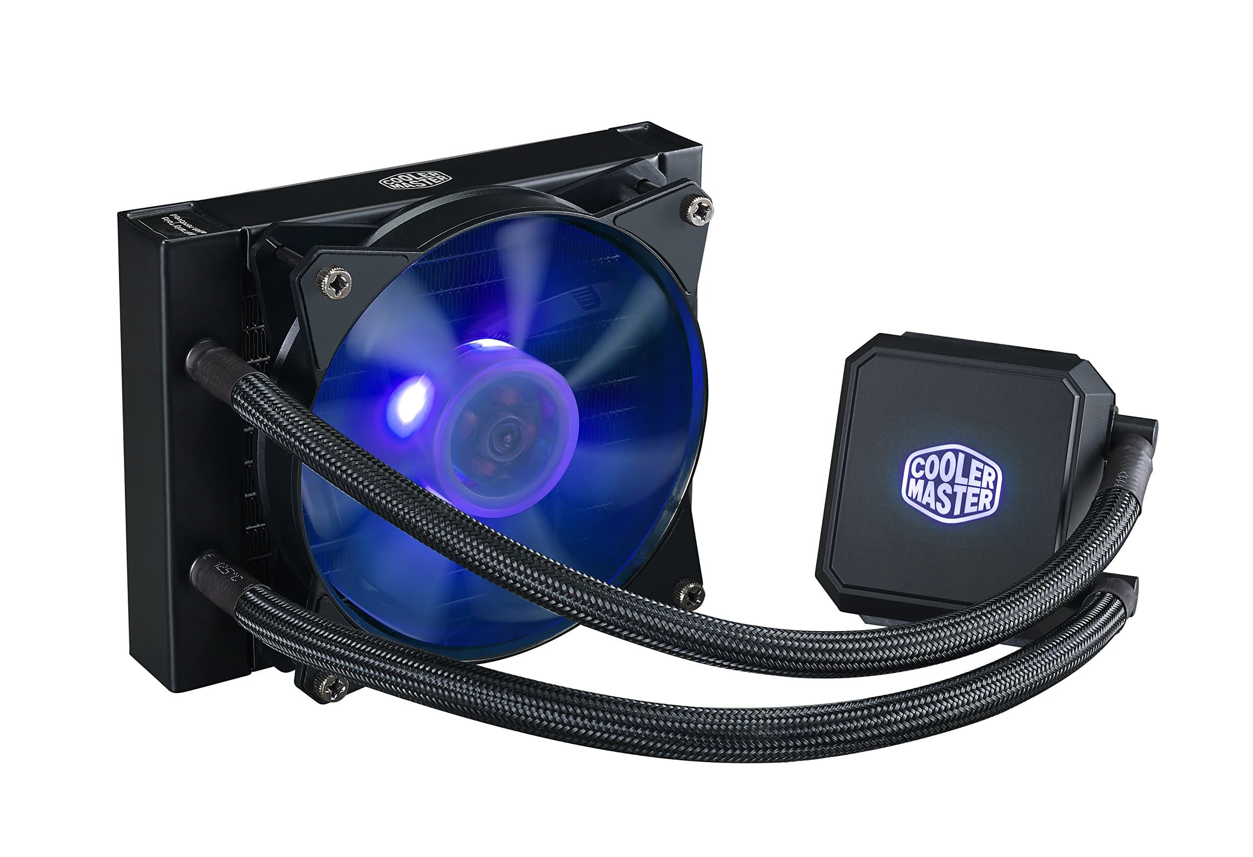 Cooler Master Masterliquid Lc120E Rgb Close-Loop Aio Cpu Liquid Cooler, 120Mm Radiator, Dual Chamber Pump, Amd Ryzen/Intel Lga1151