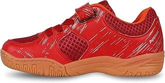 Appeal Kids Badminton Shoes | Non-Marking Court Shoes for Young Players | Red & Royal Blue