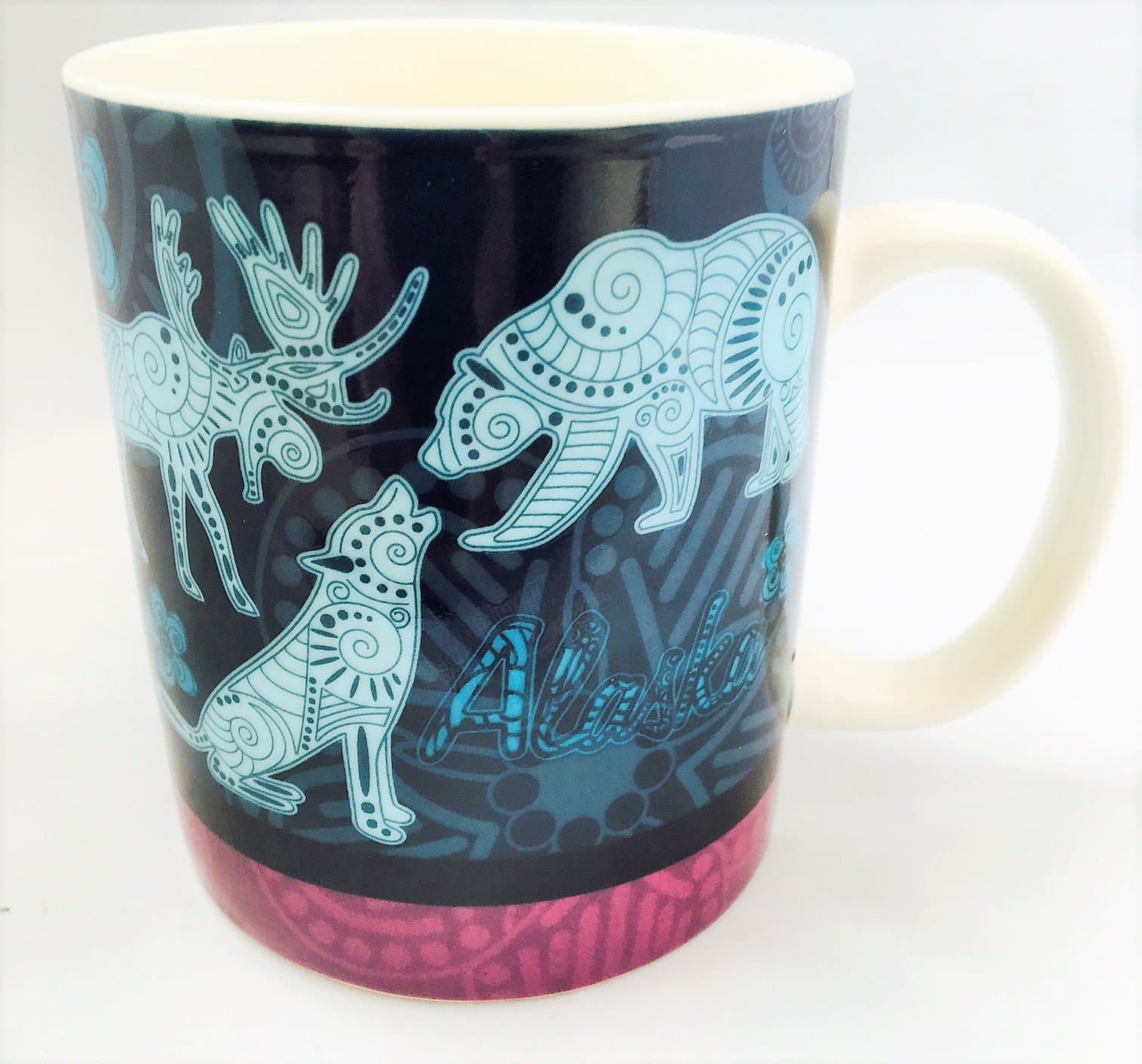 Alaska Zentangle Coffee Mug - Wildlife Design